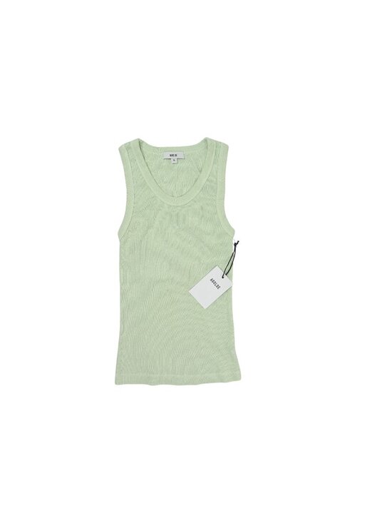 Agolde Tops - AGOLDE Poppy Tank in MInt Cream
